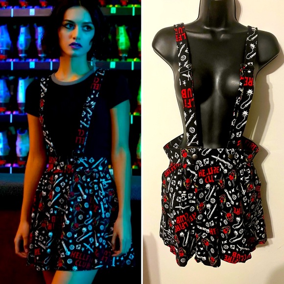 Hot Topic Dresses & Skirts - Hot Topic Her Universe Stranger Things Hellfire Club Suspender Skirt Sz Large